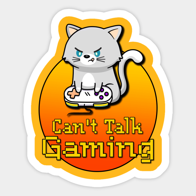 Can't Talk, Gaming Sticker by AlondraHanley
